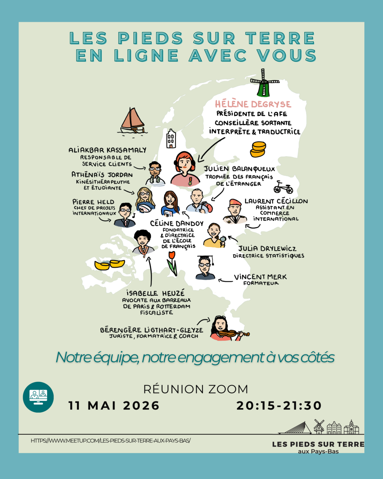 Lire la suite à propos de l’article Les Pieds sur Terre aux Pays-Bas, en ligne avec vous