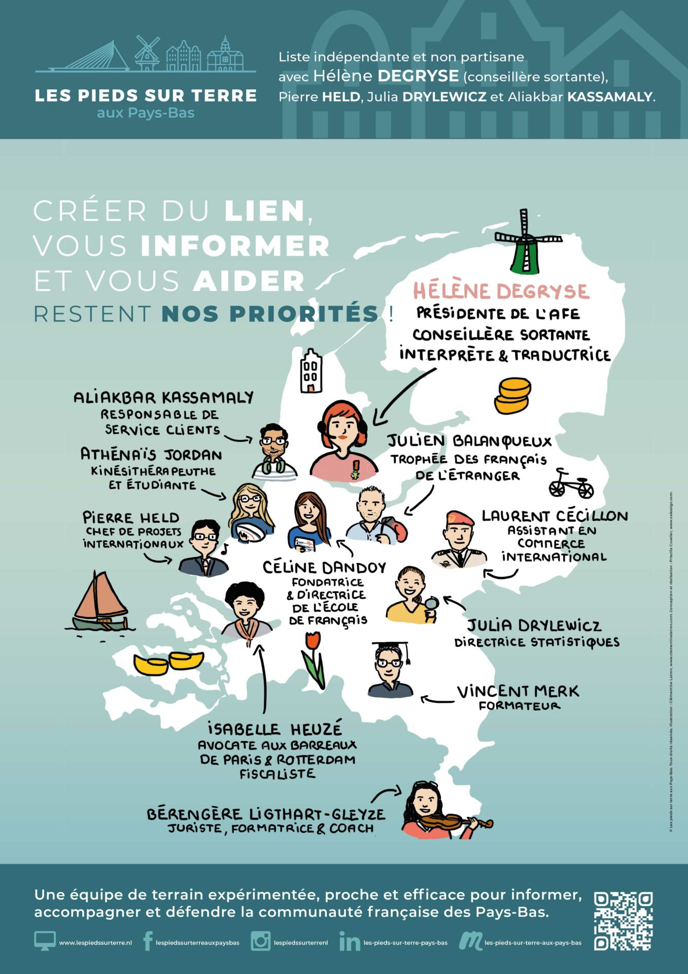 Lire la suite à propos de l’article Élections consulaires 2026 : une équipe indépendante au service des Français des Pays-Bas
