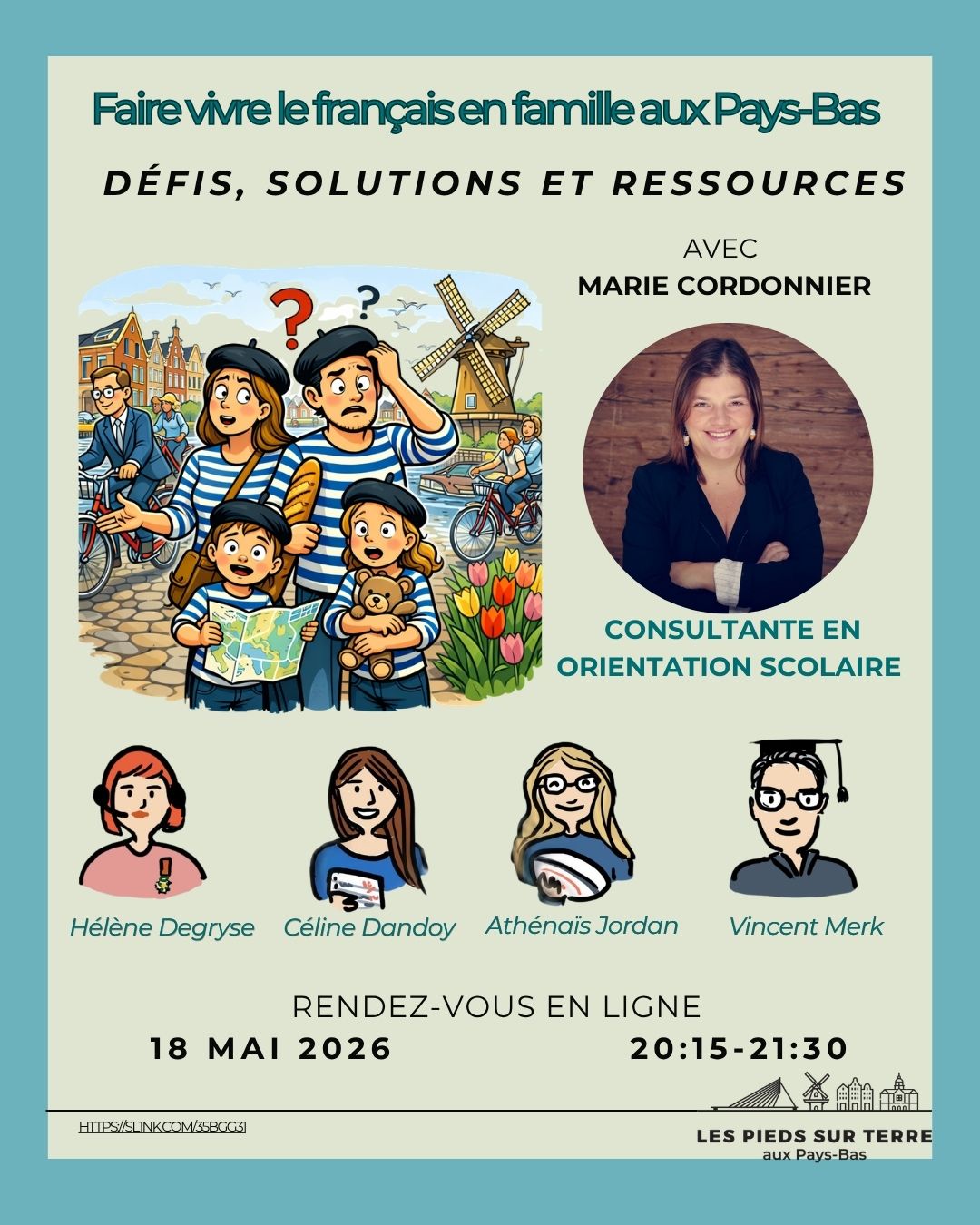 Lire la suite à propos de l’article Faire vivre le français en famille aux Pays-Bas : écoles, bilinguisme et orientation, une visio pour y voir clair